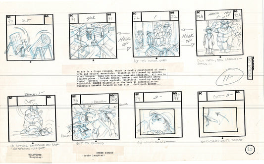 Bravestarr 1987 Production Animation Storyboard Page Filmation A-028