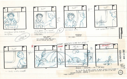 Bravestarr 1987 Production Animation Storyboard Page Filmation A-030