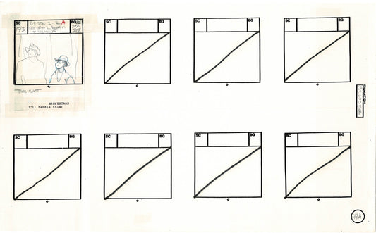 Bravestarr 1987 Production Animation Storyboard Page Filmation A-059