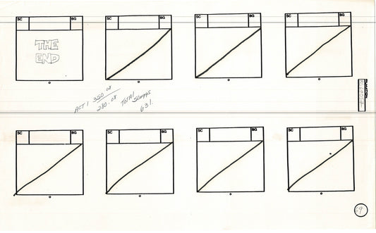 Bravestarr 1987 Production Animation Storyboard Page Filmation A-083