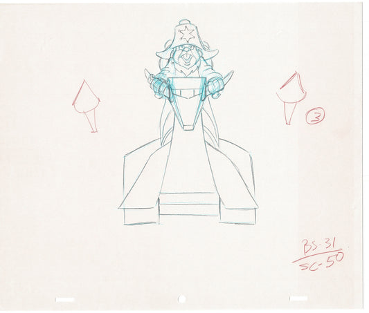 LOT OF 10 Bravestarr Production Animation Cel Drawings Filmation 1988 A51-60