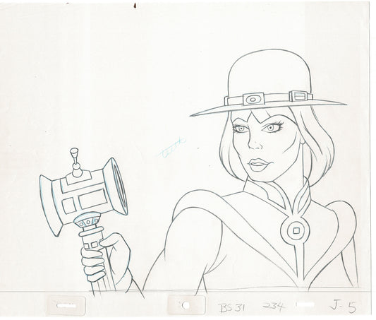 LOT OF 10 Bravestarr Production Animation Cel Drawings Filmation 1988 B121-130