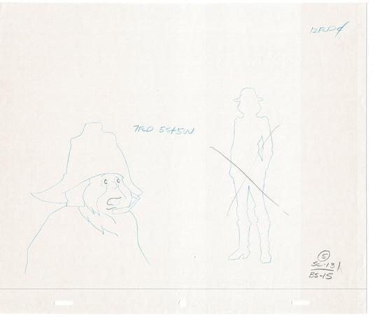 LOT OF 10 Bravestarr Production Animation Cel Drawings Filmation 1988 B161-170