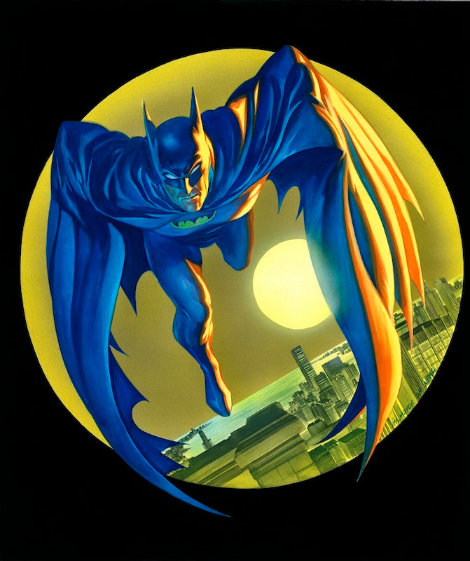 Alex Ross SIGNED DC Bat Signal NYCC 2023 Exclusive Limited Edition Giclee Canvas Print - Choose your edition