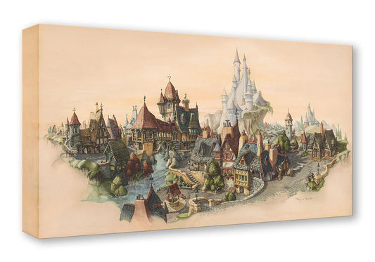 Pinocchio Walt Disney Fine Art Tony Baxter Limited Edition of 1500 TOC Treasures on Canvas Print "Tyrolean Fantasy"