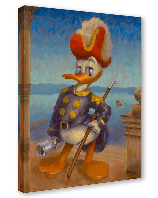 Admiral Donald Duck Walt Disney Fine Art Christophe Bouchard Limited Edition of 1500 TOC Treasures on Canvas Print