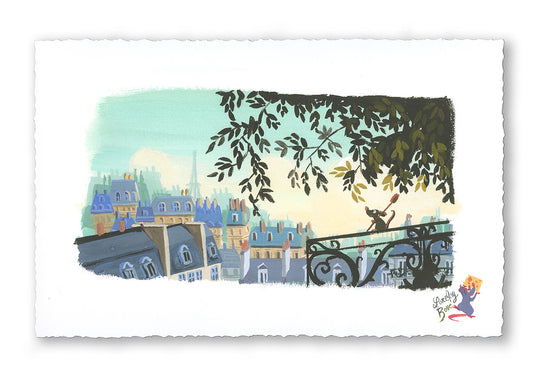 Ratatouille Walt Disney Fine Art Lorelay BOVÉ Signed Limited Edition of 95 Print on Paper "The Flavor of Paris"