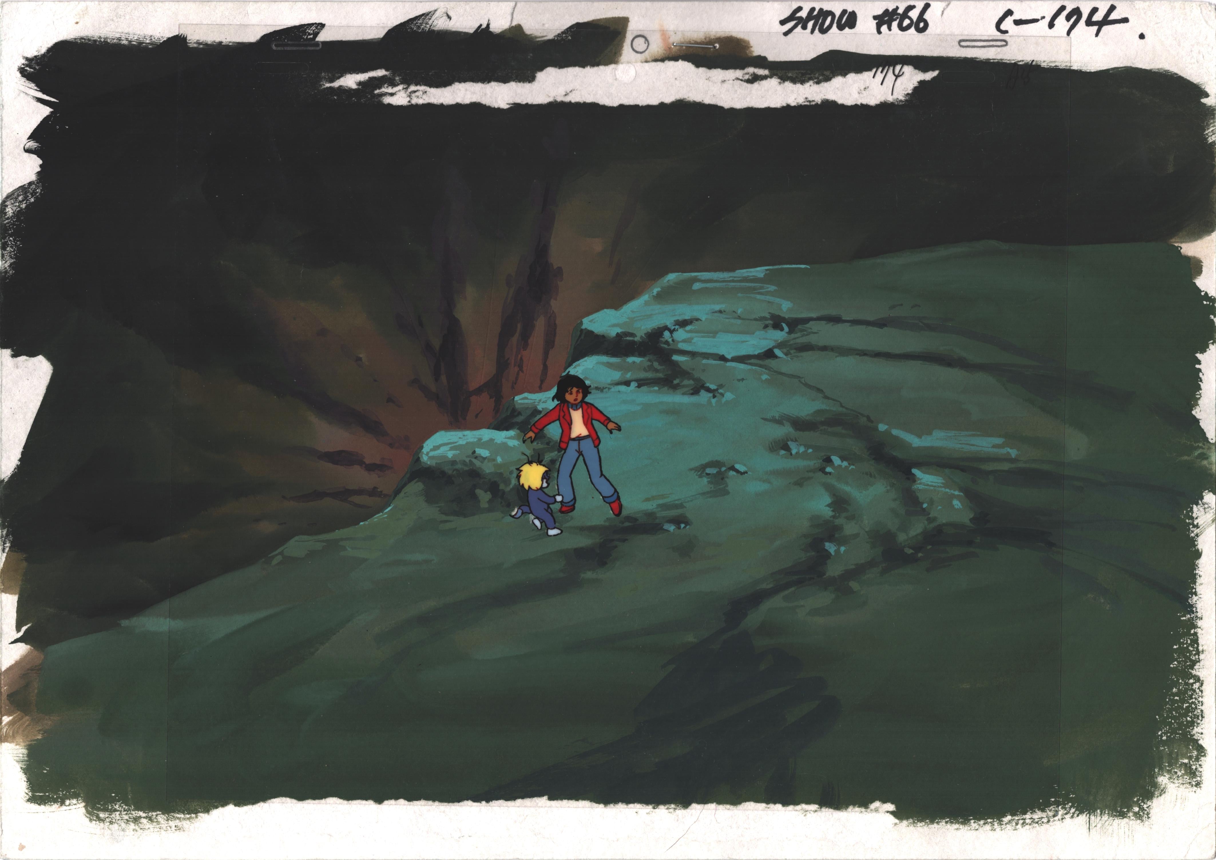 Rambo Original Production Animation Cel n Background OBG Ruby Spears 1 ...