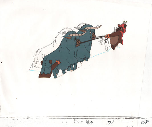 Star Wars: Ewoks Original Production Animation Cel and Drawing (drawing is stuck) from Lucasfilm C-C30