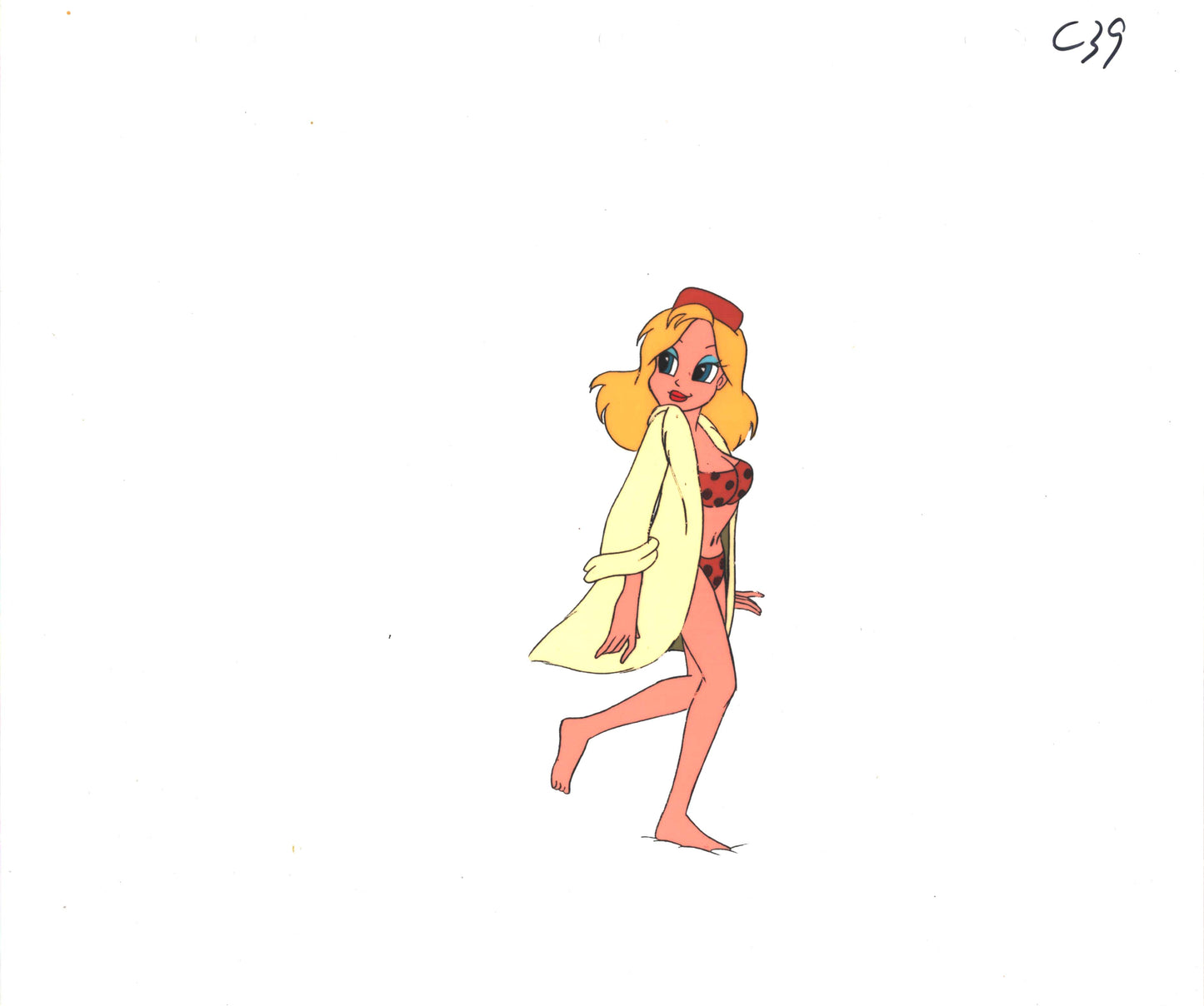 Wacky World of Tex Avery DIC Original Production Animation Cel of Bikini Girl 1997 A-C-39