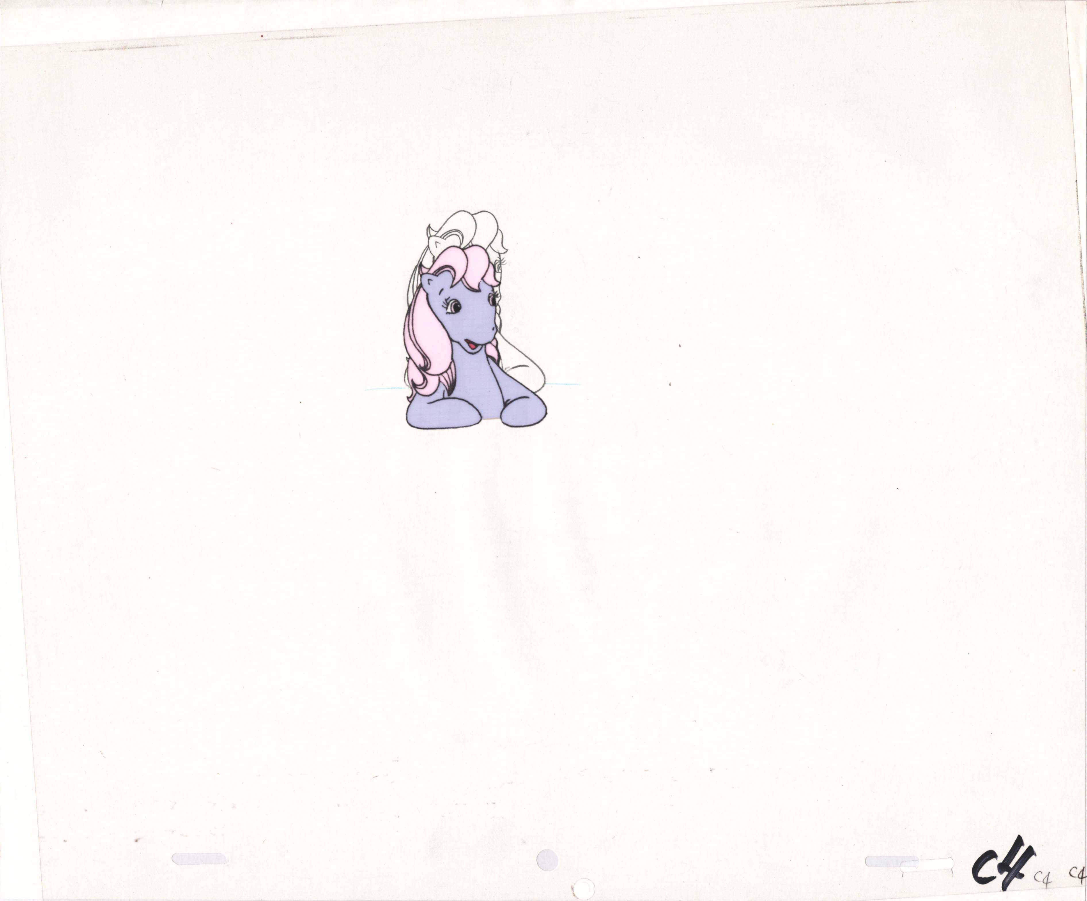 Sunbow Animation Style My Little Pony Original Production Animation Cel Hasbro Sunbow 1980s o ...