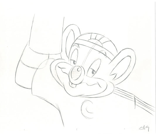 Chuck E Cheese Pizza Commercial Production Animation Cel Drawing 2005 ER001