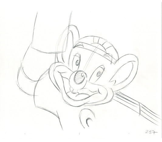 Chuck E Cheese Pizza Commercial Production Animation Cel Drawing 2005 ER004