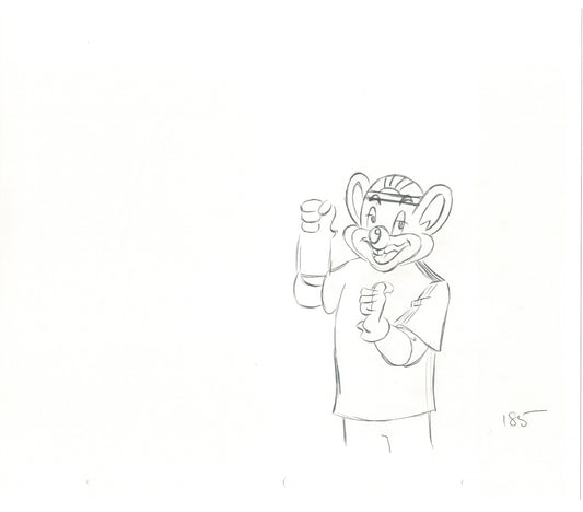 Chuck E Cheese Pizza Commercial Production Animation Cel Drawing 2005 ER018