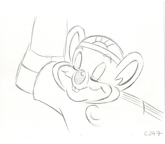 Chuck E Cheese Pizza Commercial Production Animation Cel Drawing 2005 ER021