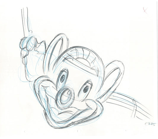 Chuck E Cheese Pizza Commercial Production Animation Cel Drawing 2005 ER022