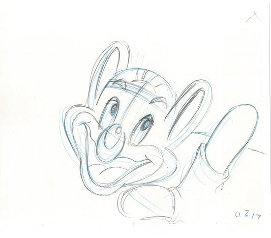 Chuck E Cheese Pizza Commercial Production Animation Cel Drawing 2005 ER027