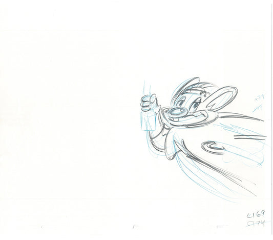 Chuck E Cheese Pizza Commercial Production Animation Cel Drawing 2005 ER049