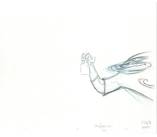 Chuck E Cheese Pizza Commercial Production Animation Cel Drawing 2005 ER052