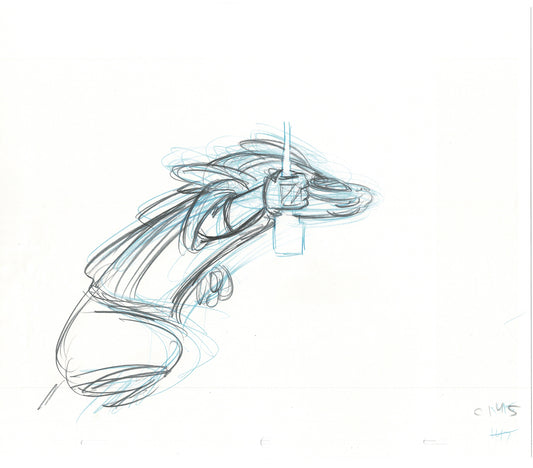 Chuck E Cheese Pizza Commercial Production Animation Cel Drawing 2005 ER059