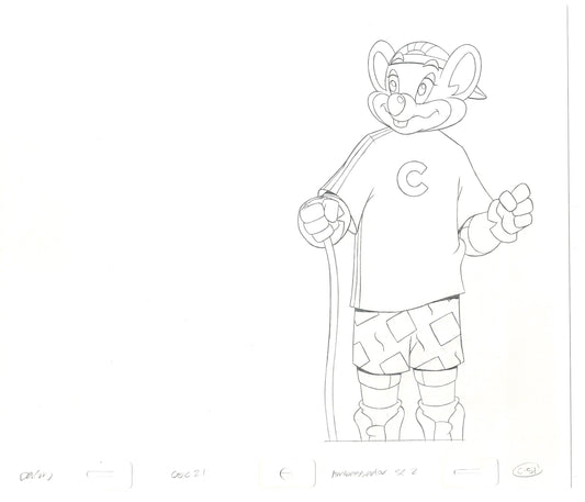 Chuck E Cheese Pizza Commercial Production Animation Cel Drawing 2005 AMC-26