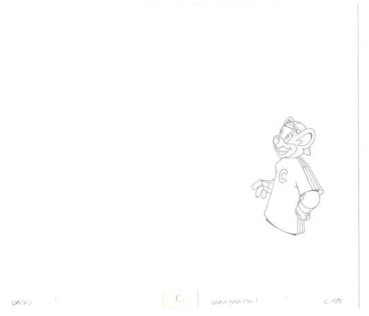 Chuck E Cheese Pizza Commercial Production Animation Cel Drawing 2005 CTC-02