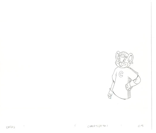 Chuck E Cheese Pizza Commercial Production Animation Cel Drawing 2005 CTC-15