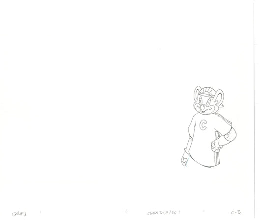 Chuck E Cheese Pizza Commercial Production Animation Cel Drawing 2005 CTC-16