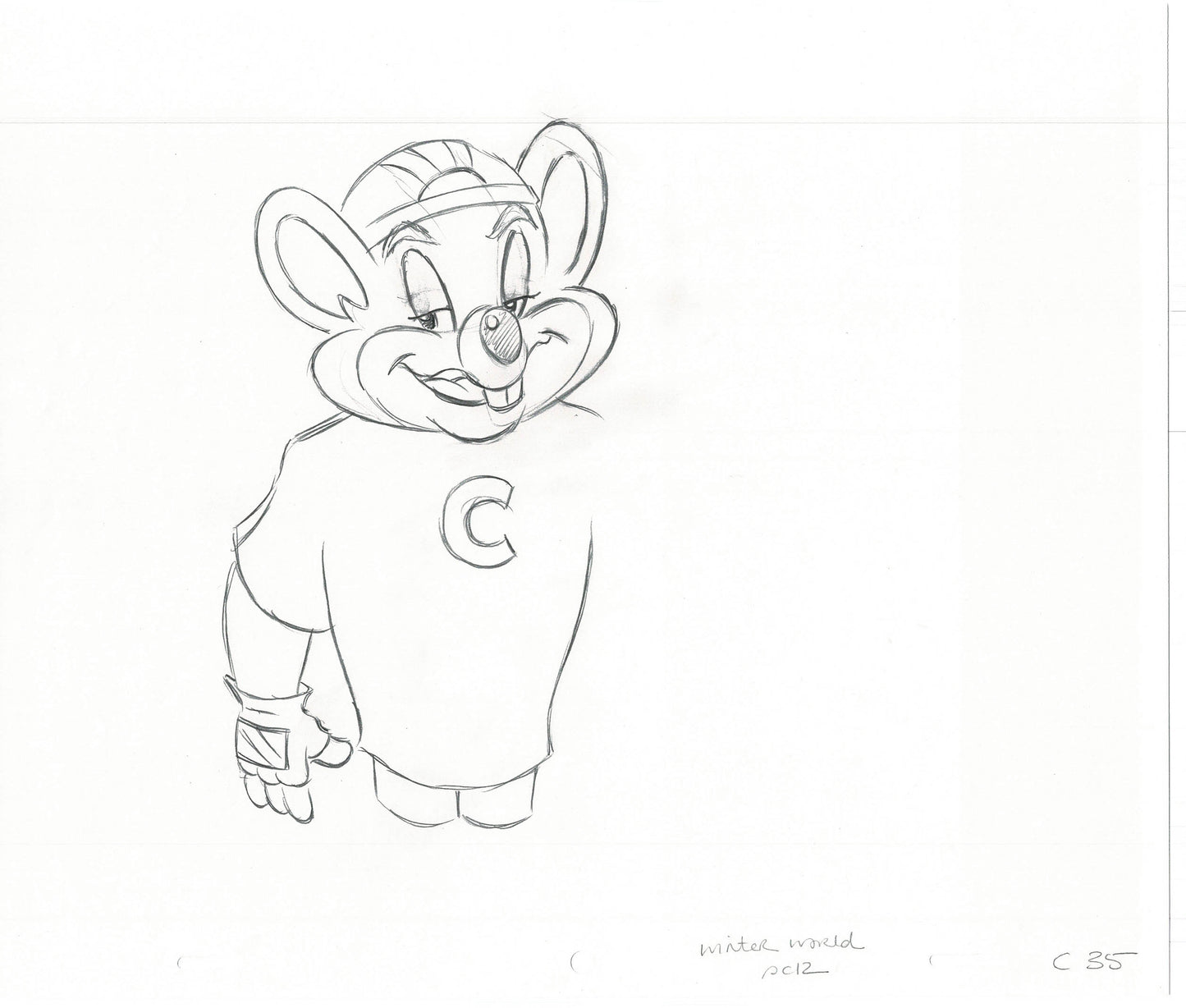 75+ Chuck E Cheese Pizza Winter World Commercial Production Cel Drawings 2005