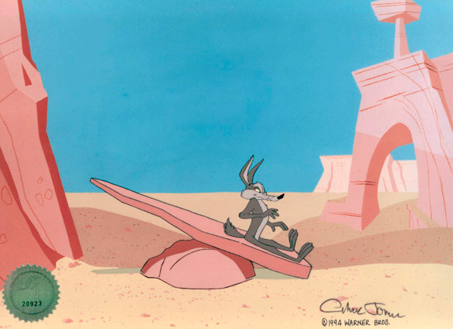 Wile E Coyote Looney Tunes Chuck Jones Signed 1994 Production Animation Cel 03