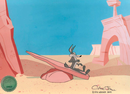 Wile E Coyote Looney Tunes Chuck Jones Signed 1994 Production Animation Cel 03