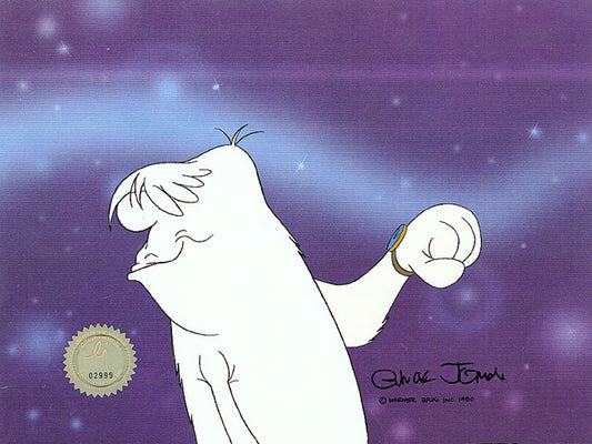 Hugo Looney Tunes Chuck Jones Signed 1980 Production Animation Cel 17