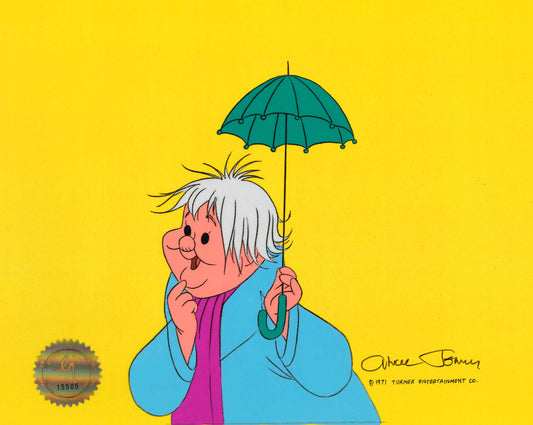 Phantom Tollbooth Chuck Jones Signed 1970 Production Animation Cel Whether Man MGM 5