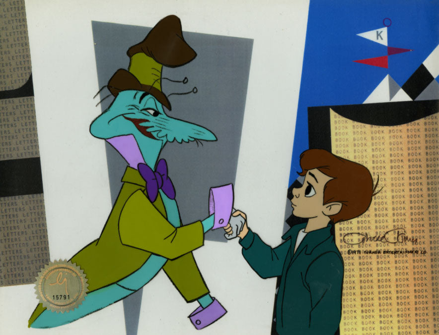 Phantom Tollbooth Milo Humbug Chuck Jones Signed 1970 Production Animation Cel MGM 2