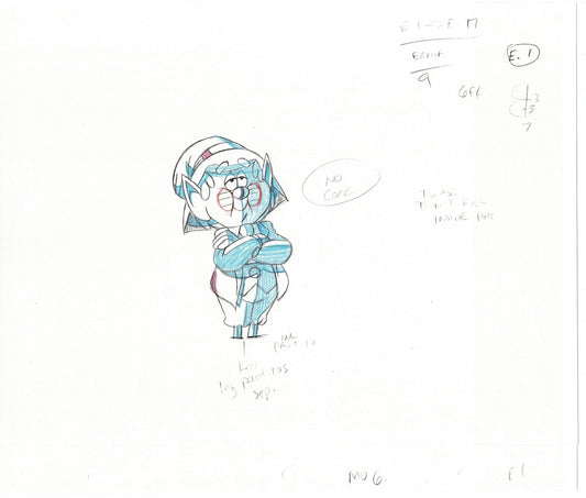 Keebler Cookies Elves Ernie Commercial Cel Drawing 2004 K010