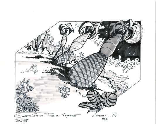 Captain N The Game Master DIC Production Background Drawing 1989-91 Nintendo 013