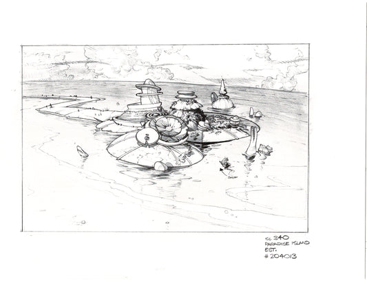 Captain N The Game Master DIC Production Background Drawing 1989-91 Nintendo 010