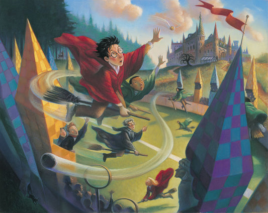 Harry Potter Quidditch Deluxe Mary GrandPre SIGNED Giclee on Fine Art Paper Limited Edition of 250 small