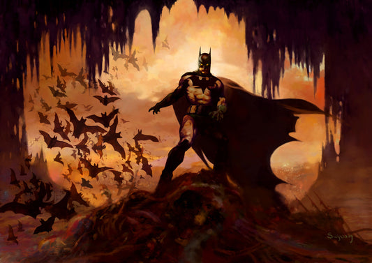 Arthur Suydam SIGNED Batman Domain of the Bat Canvas Print Limited Edition of 100