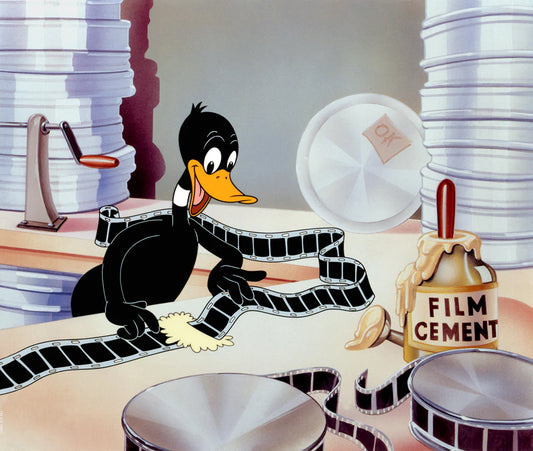 Daffy Duck Film Editor Looney Tunes Warner Brothers Limited Edition Giclee Print on paper of 250