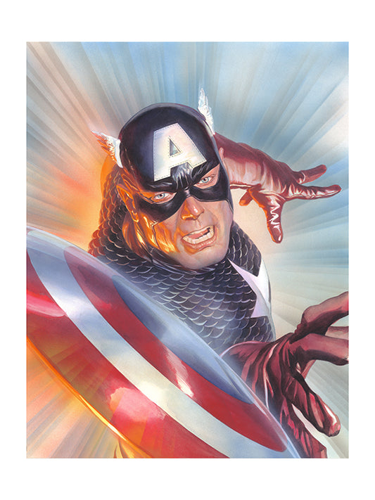 Marvelocity Captain America Alex Ross Signed DC NYCC 2025 Exclusive Print on Paper Limited Edition of 75 Artist Proof Edition