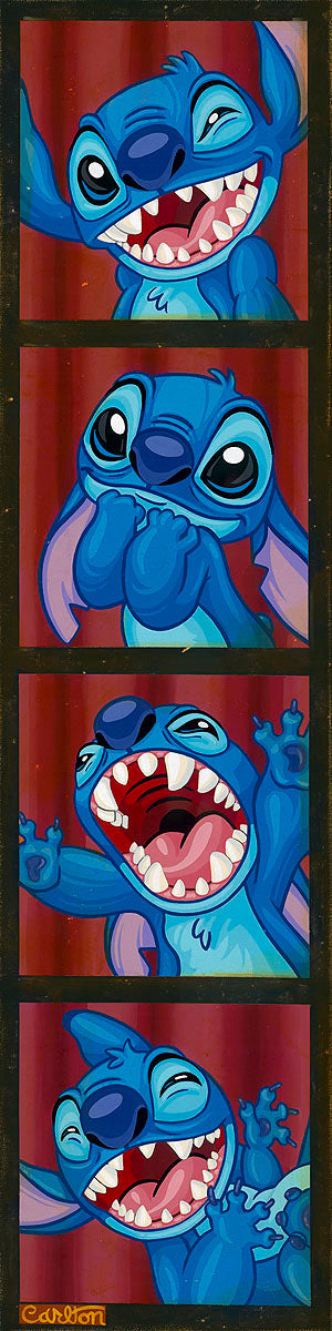 Lilo & Stitch Walt Disney Fine Art Trevor Carlton Signed Limited Edition of 195 Print on Canvas "Leave Me In Stitches"