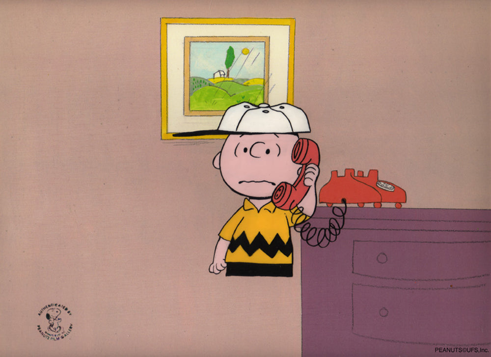 Arbor Day Charlie Brown Peanuts Production Animation Cel 1973 from Charles Schulz Melendez Studio 9802