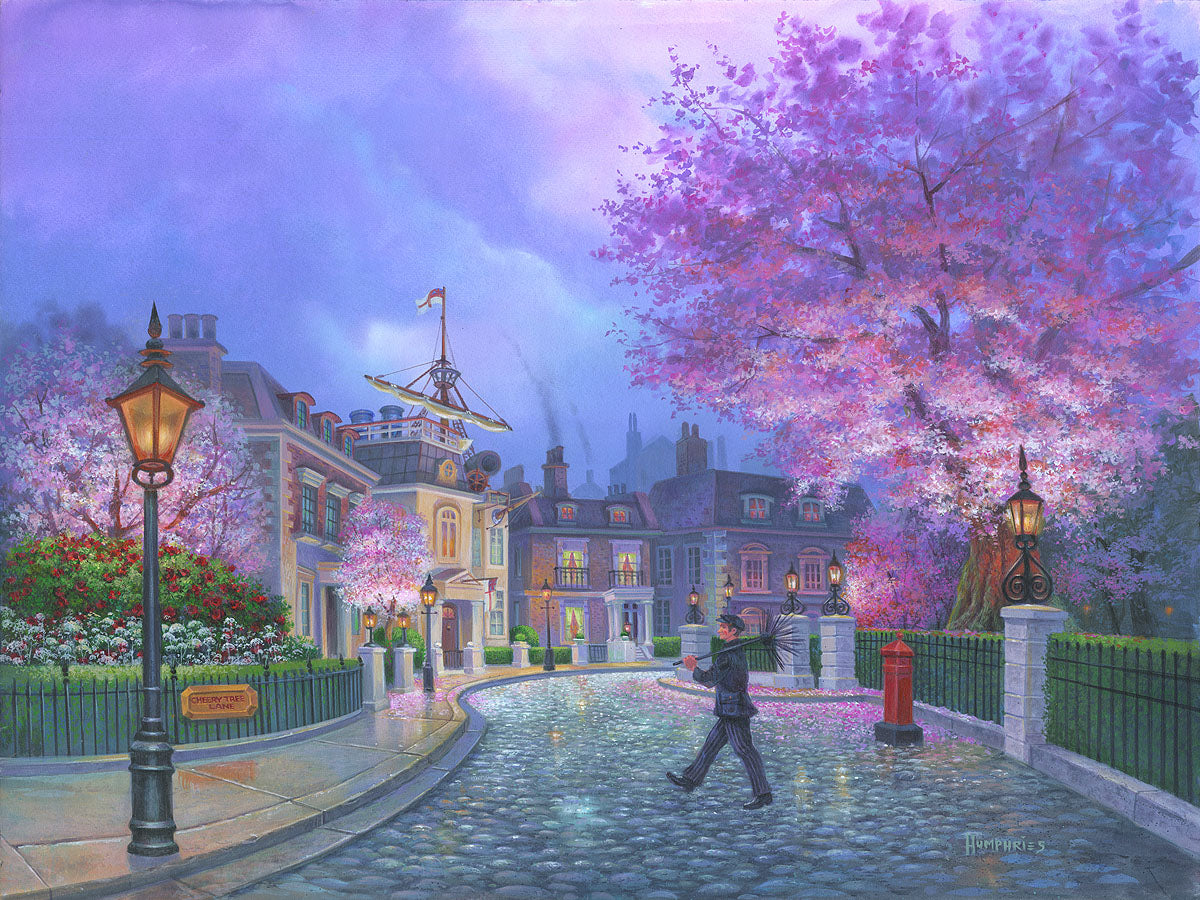 Mary Poppins Walt Disney Fine Art by Michael Humphries Signed Limited Edition 195 Cherry Tree Lane