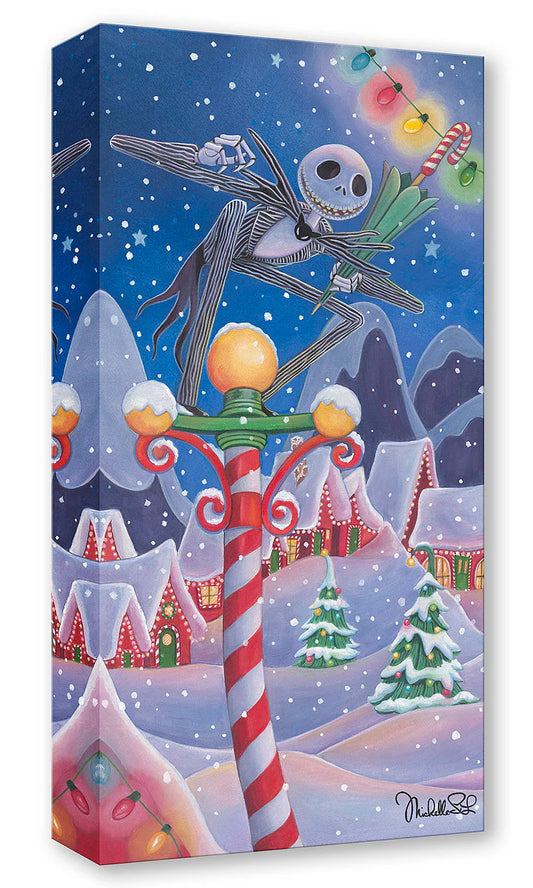 Nightmare Before Christmas Jack Walt Disney Fine Art Michelle St. Laurent Limited Edition Treasures on Canvas Print TOC - Christmas Town