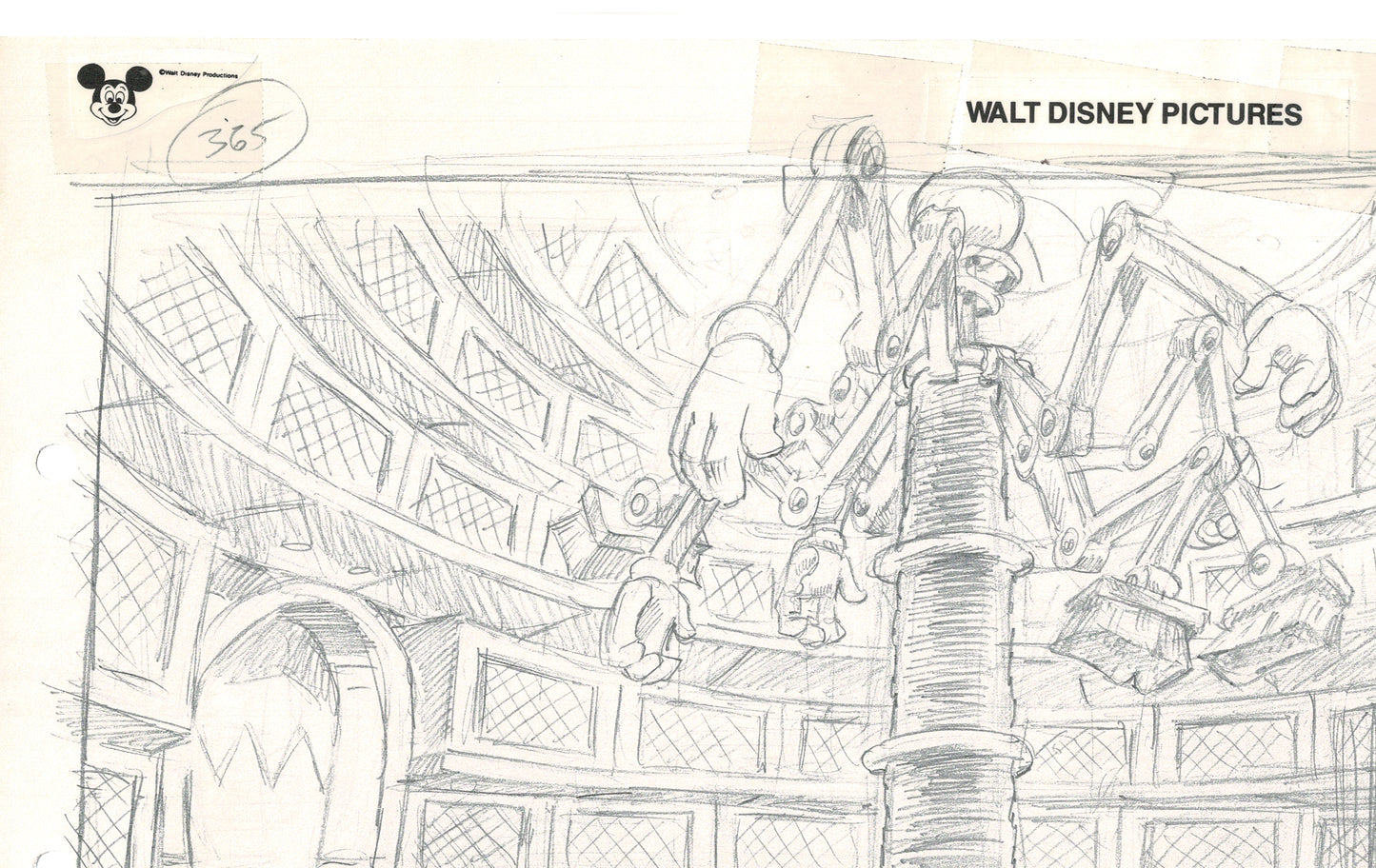 Chip n Dale Rescue Rangers Original Production Animation Storyboard Walt Disney FIRST EPISODE 1988 A62