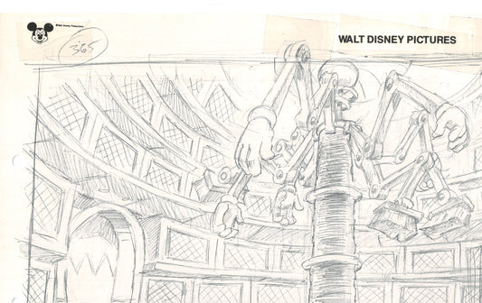 Chip n Dale Rescue Rangers Original Production Animation Storyboard Walt Disney FIRST EPISODE 1988 A62
