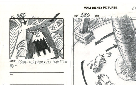 Chip n Dale Rescue Rangers Original Production Animation Storyboard Walt Disney FIRST EPISODE 1988 A175