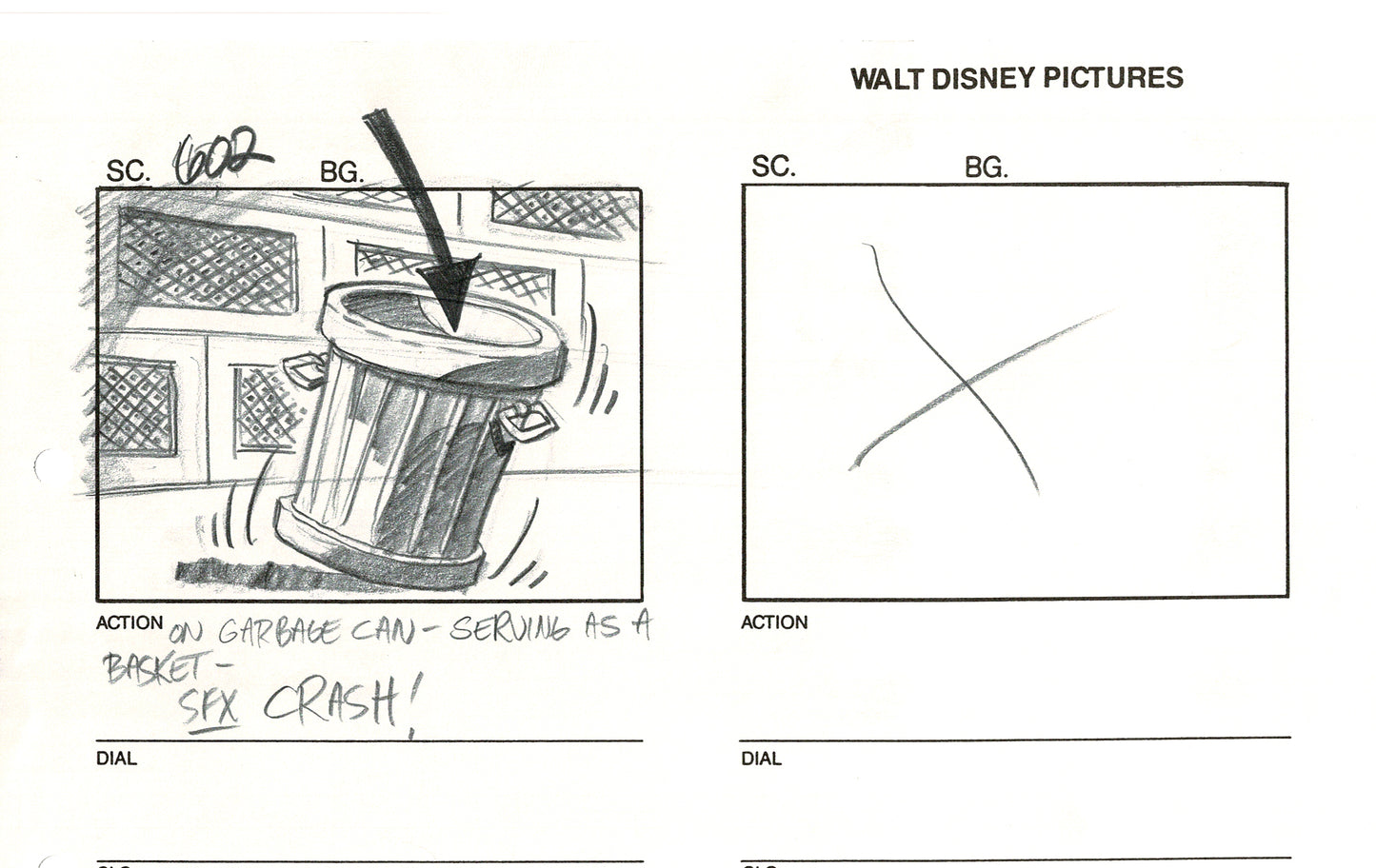 Chip n Dale Rescue Rangers Original Production Animation Storyboard Walt Disney FIRST EPISODE 1988 A186