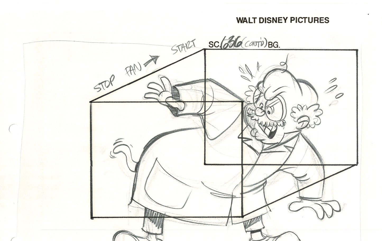 Chip n Dale Rescue Rangers Original Production Animation Storyboard Walt Disney FIRST EPISODE 1988 A198